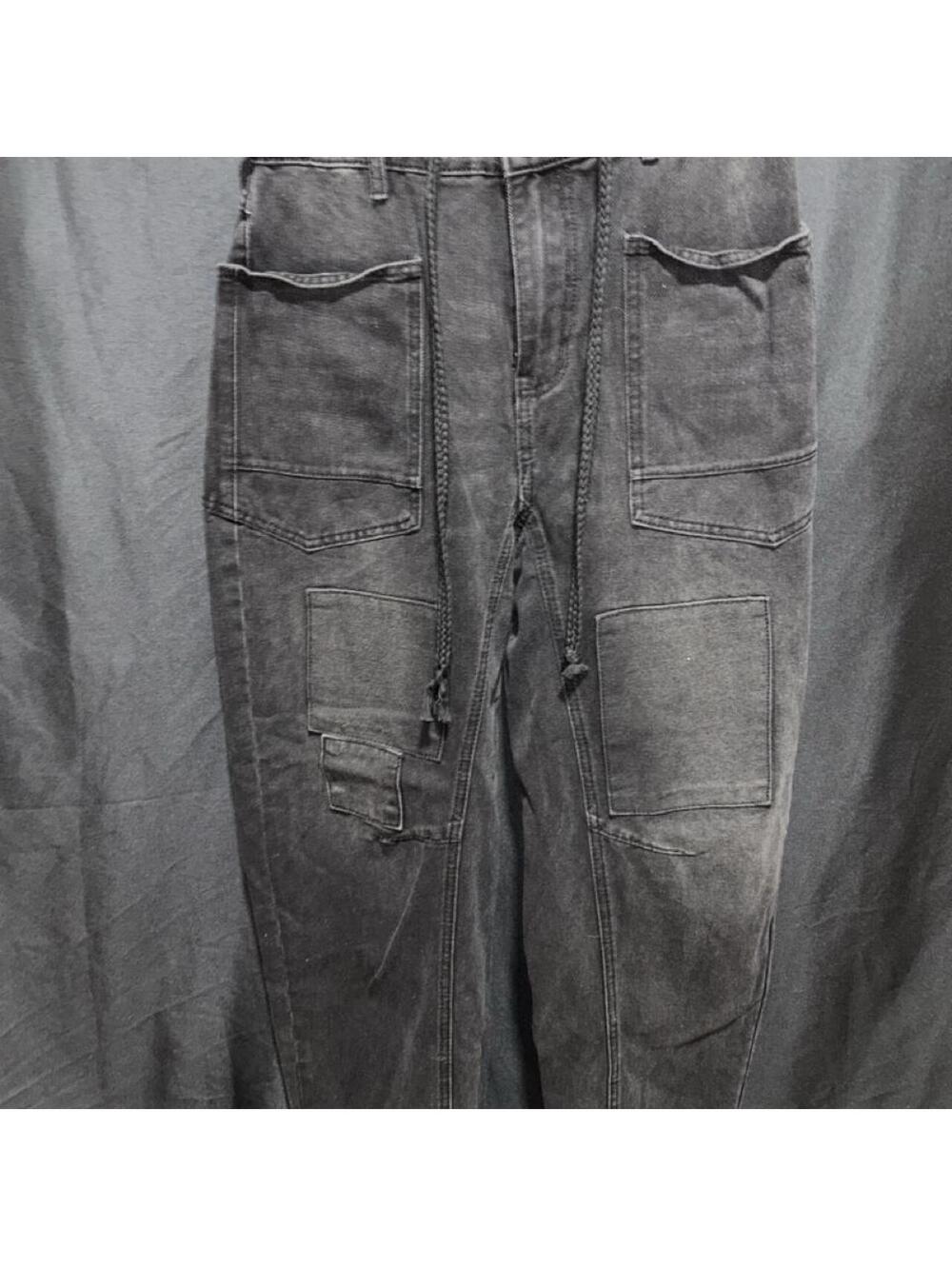 Free People Women's Black and Grey Trousers